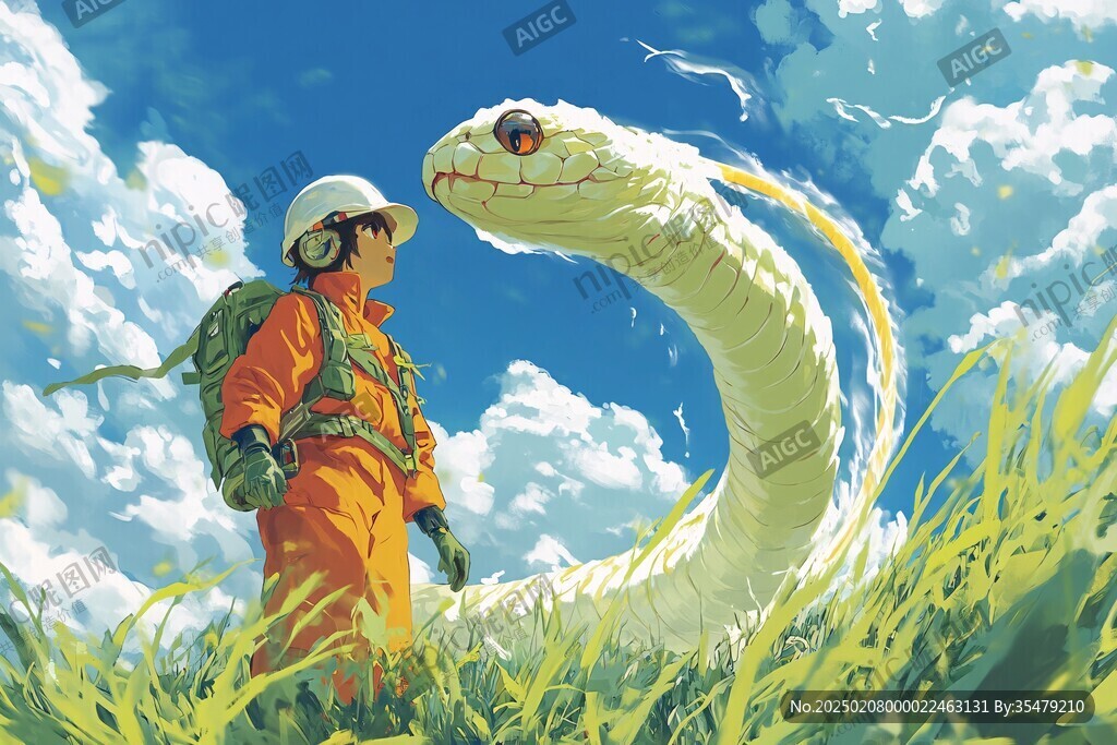 2025插畫蛇