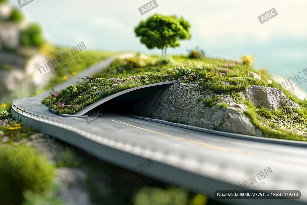 馬路模型特寫
