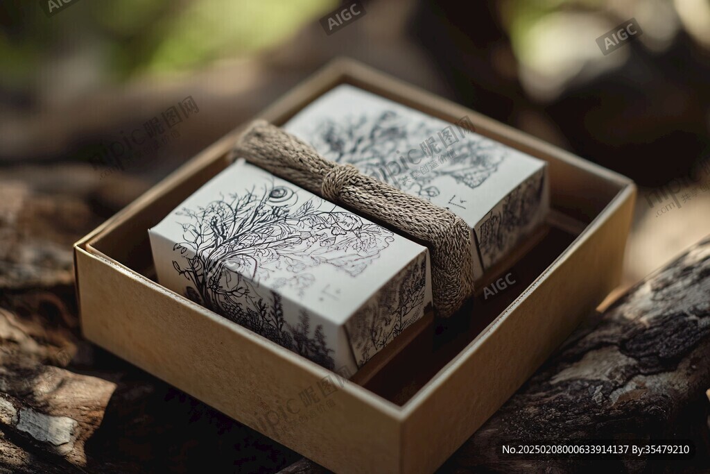 銅版畫(huà)風(fēng)格茶葉包裝