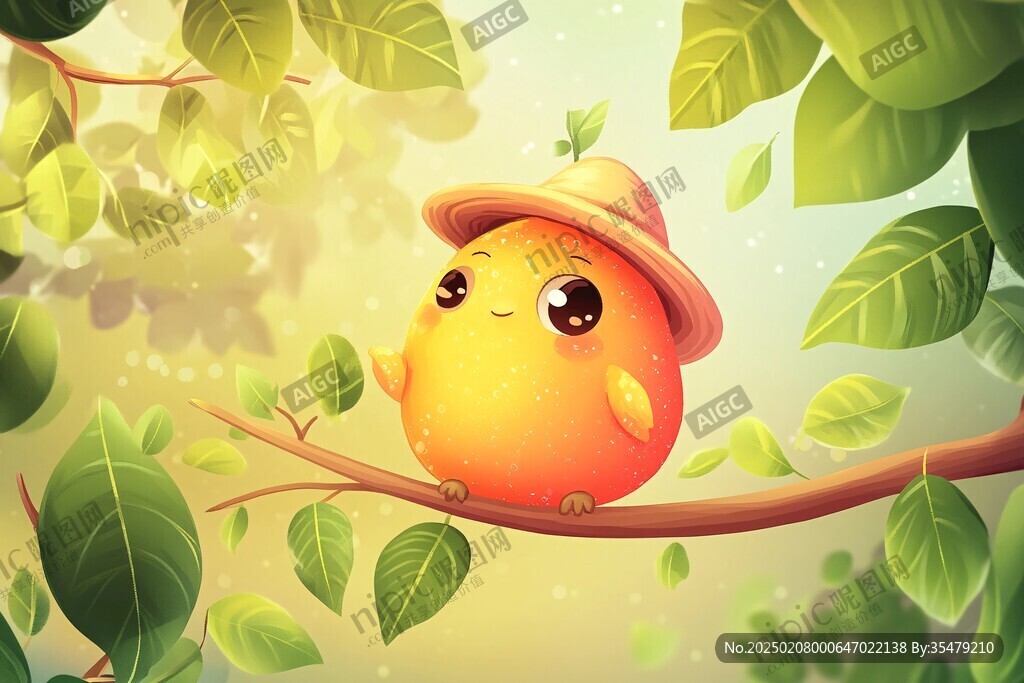 黃皮插畫