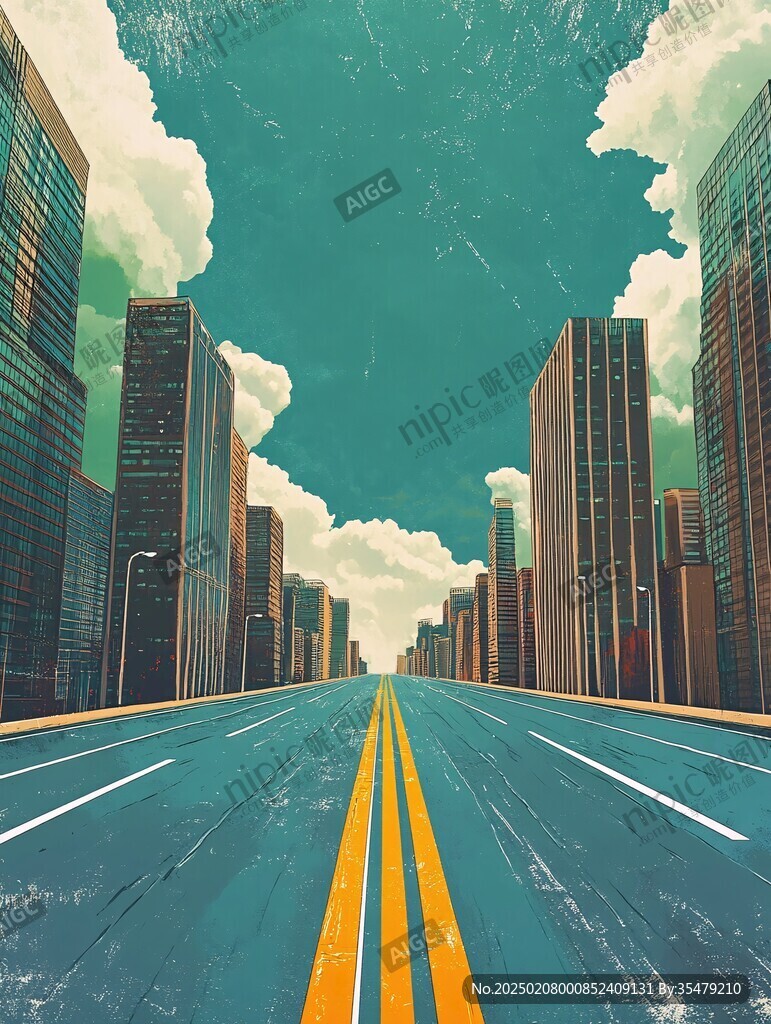 插畫街道