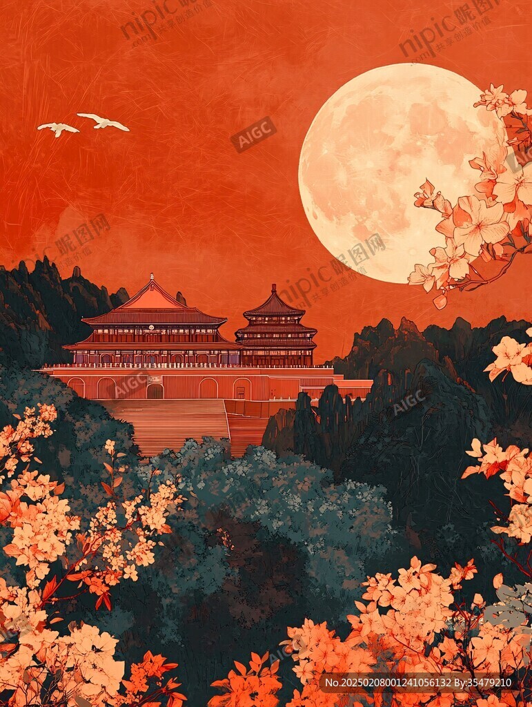 插畫故宮