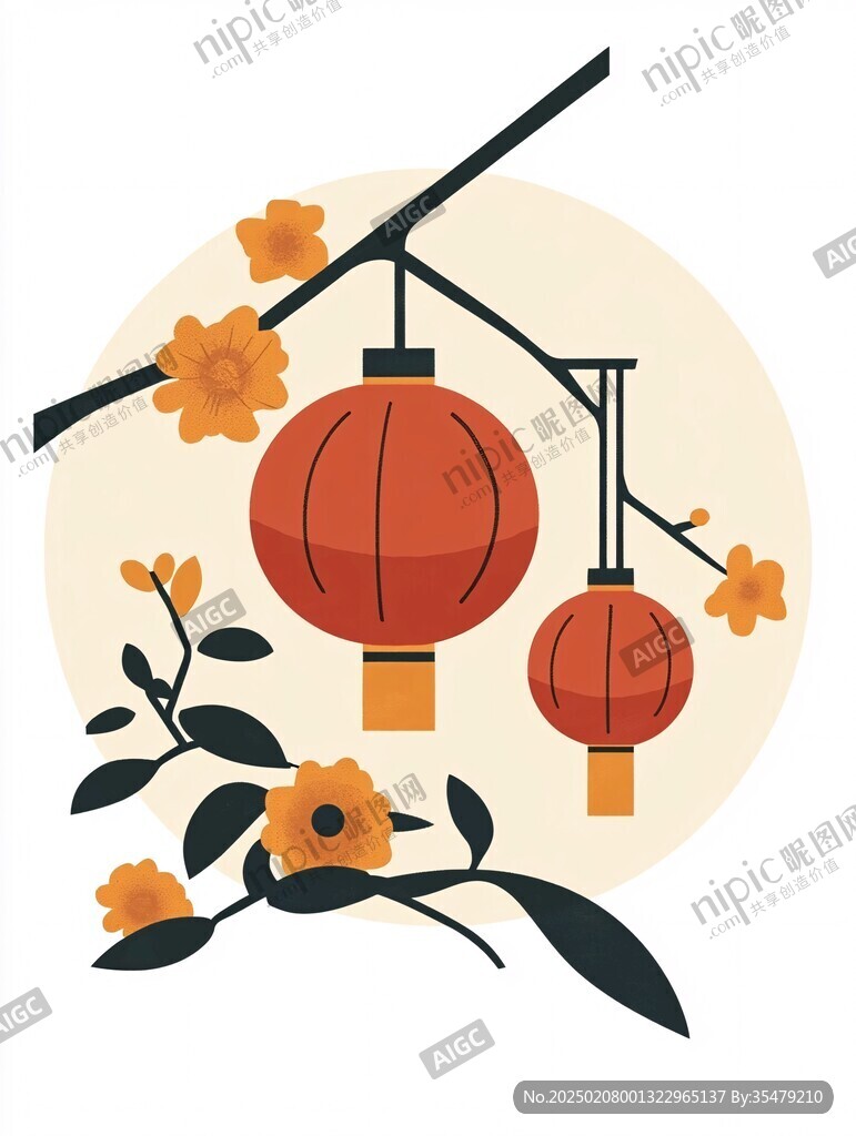 花燈插畫(huà)