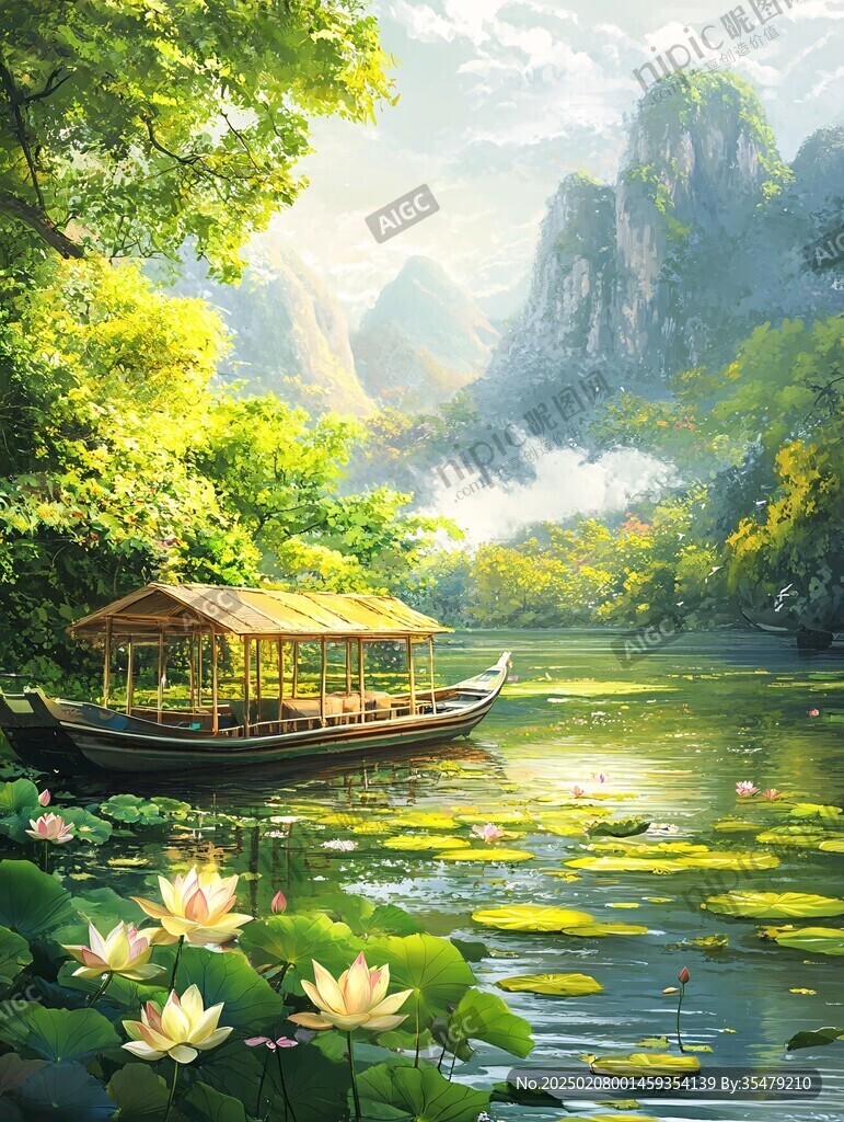 古風(fēng)山水場(chǎng)景