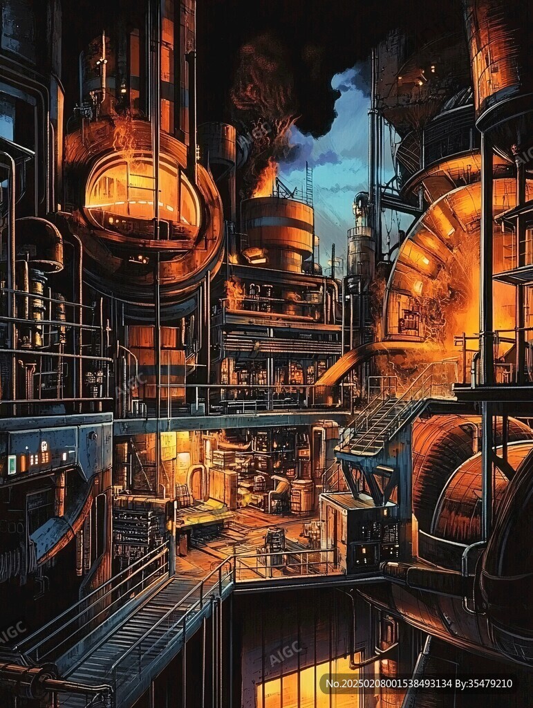 工業場景工業題材
