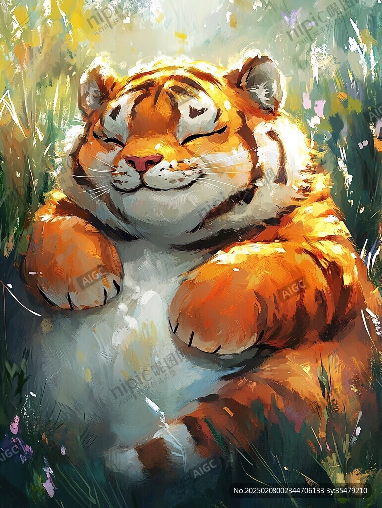 萌虎插畫