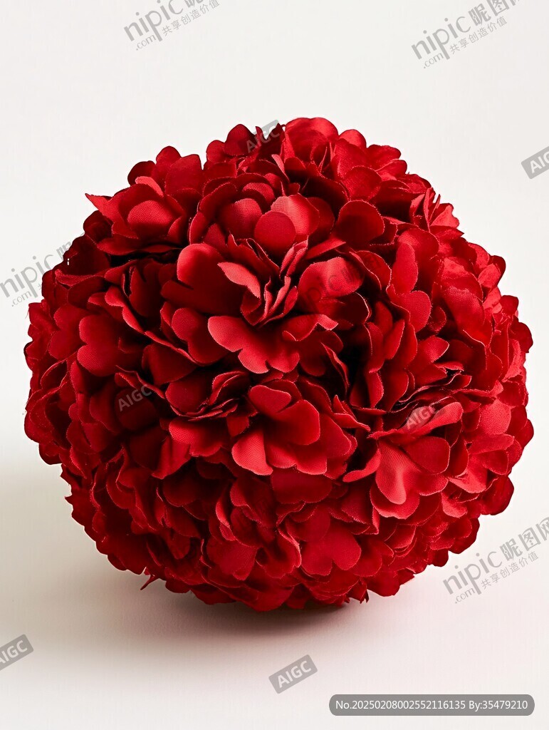 大紅花球