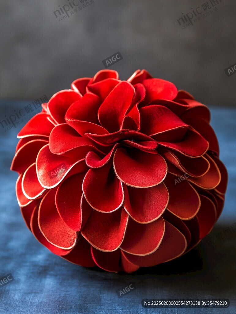 紅色的花球