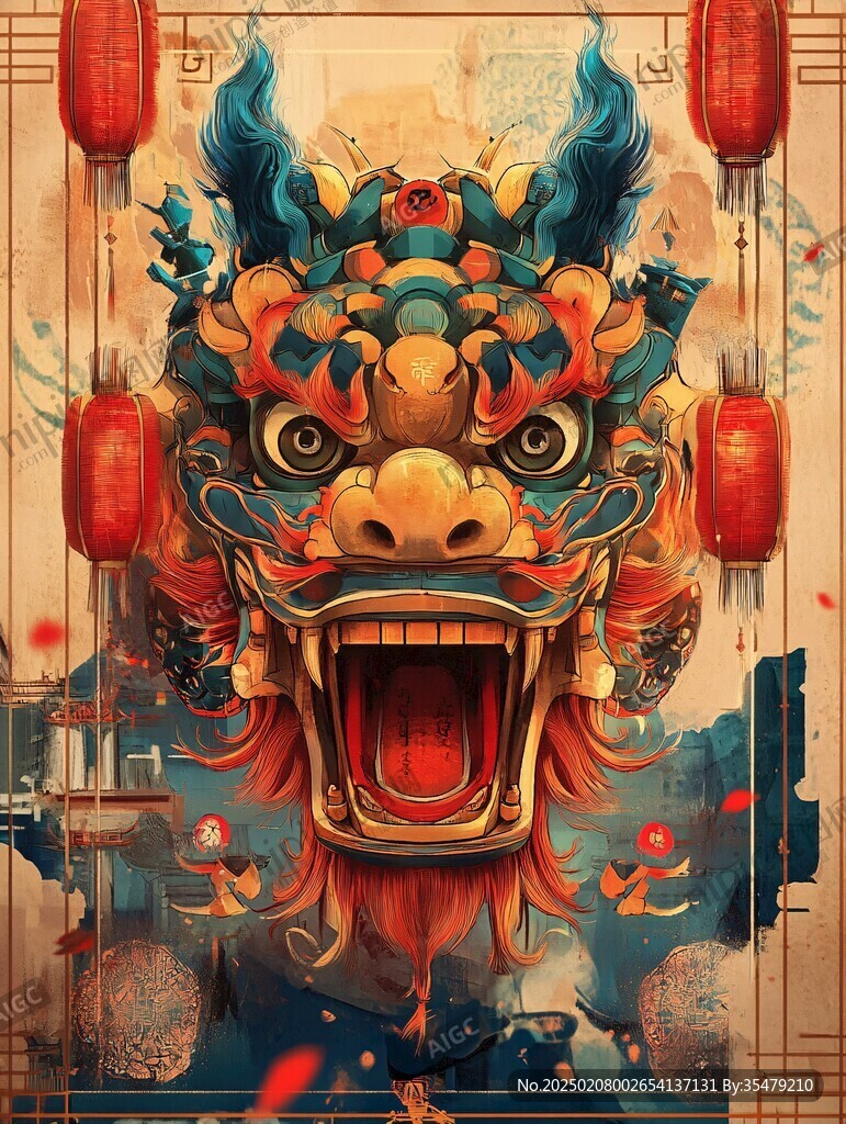 龍年文創(chuàng)插畫