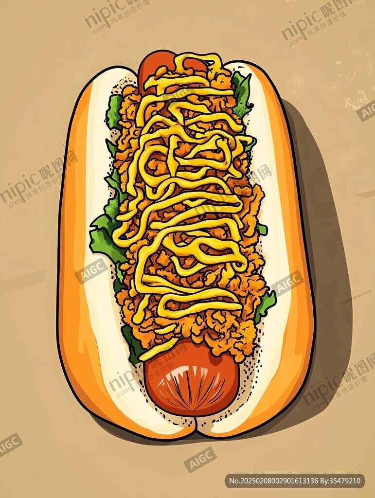 車仔面插畫