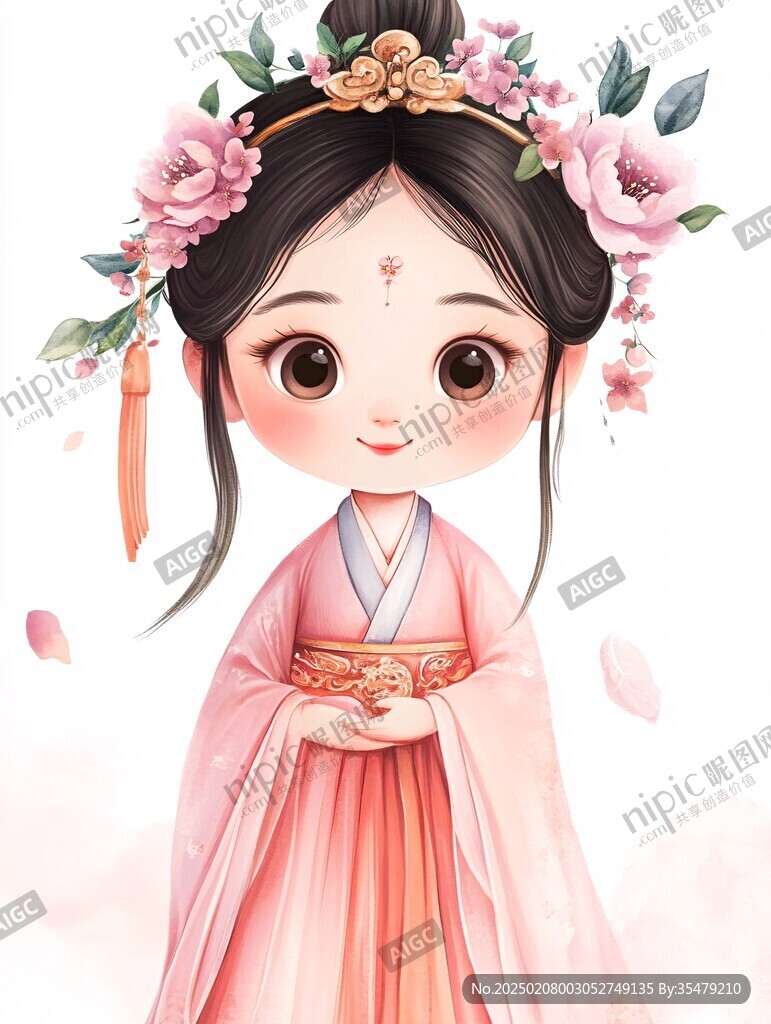 卡通漢服女孩