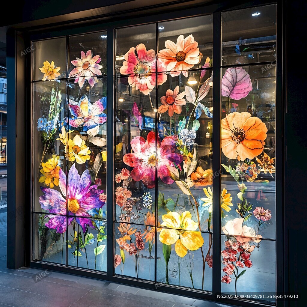 花店玻璃貼