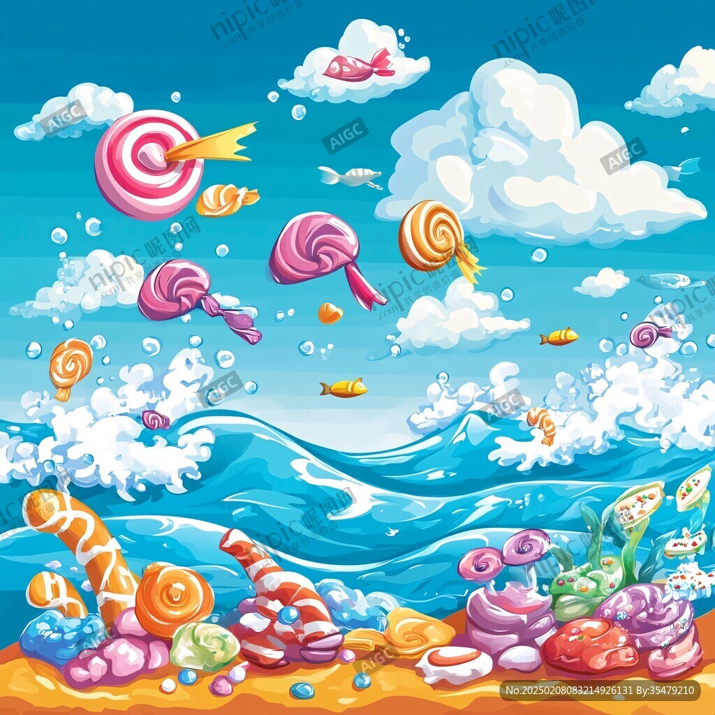 糖果世界插畫