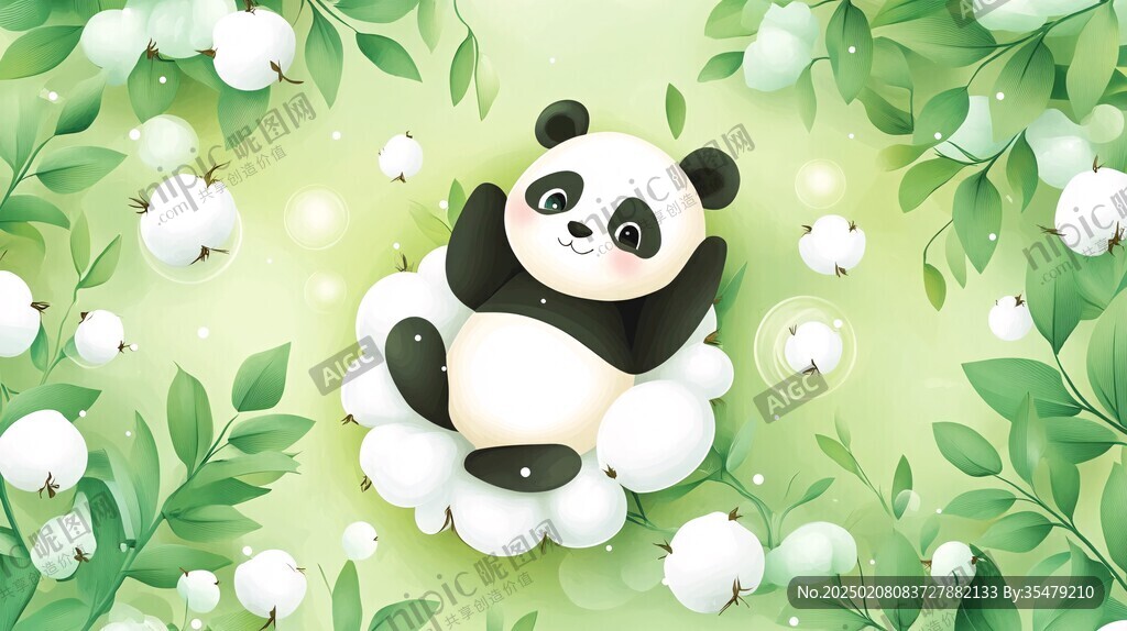 熊貓寶寶插畫