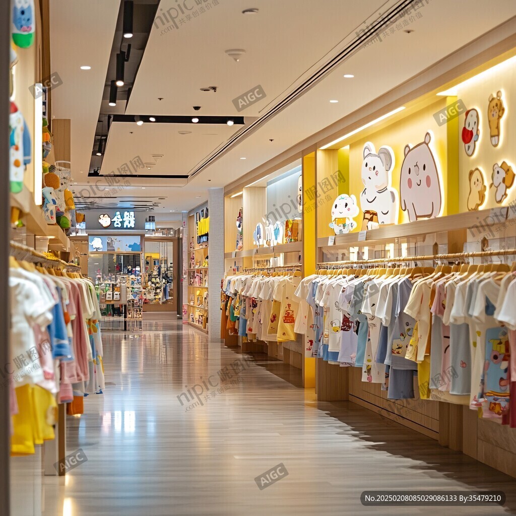 品牌童裝店內(nèi)景