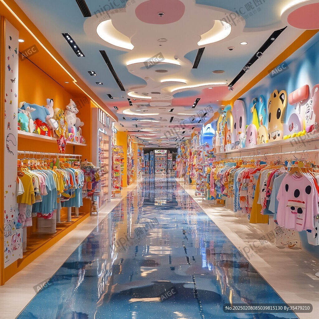 創意童裝店童裝店內景