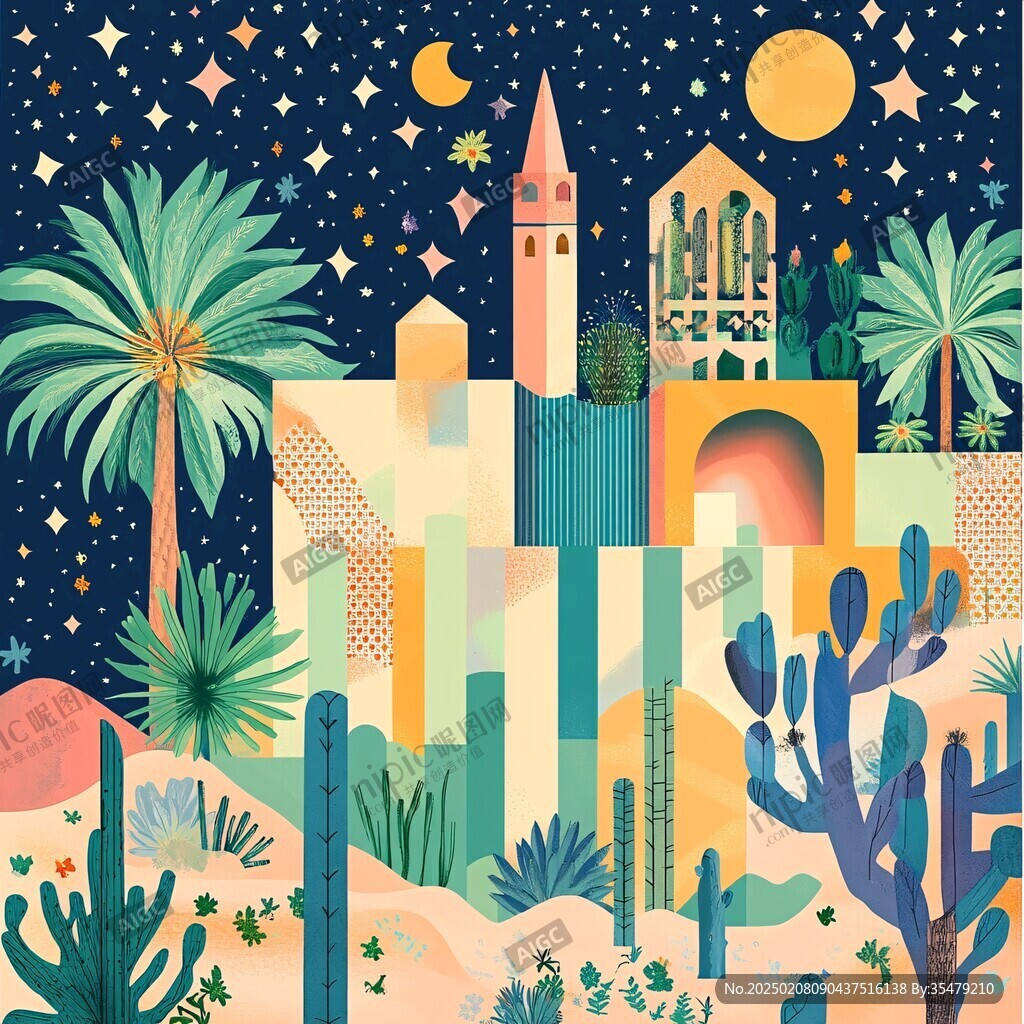 洛杉磯插畫科技旅游