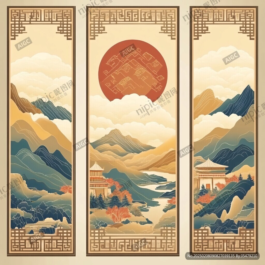 五岳插畫
