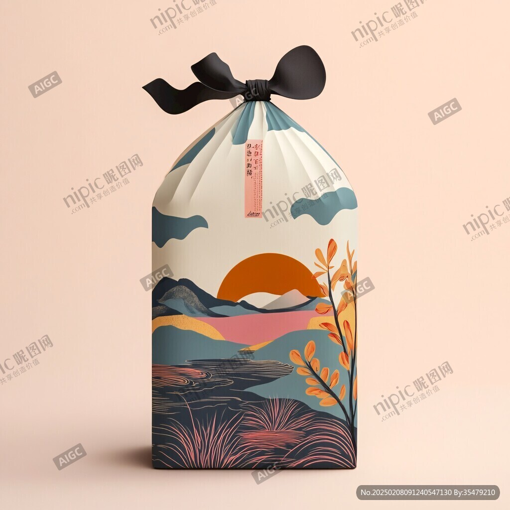 禪意包裝插畫