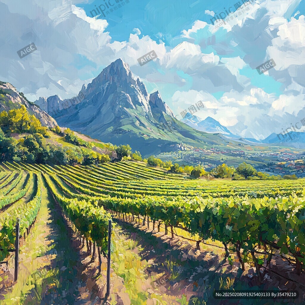 葡萄酒種植山水風(fēng)光