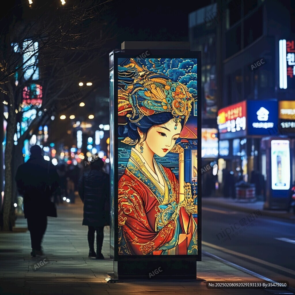 踅面燈箱畫