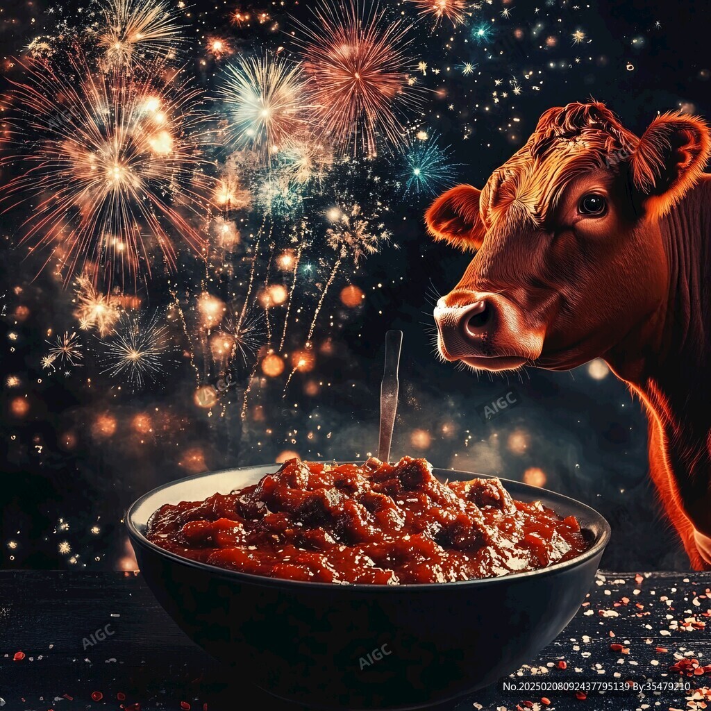 吃湯圓的小牛