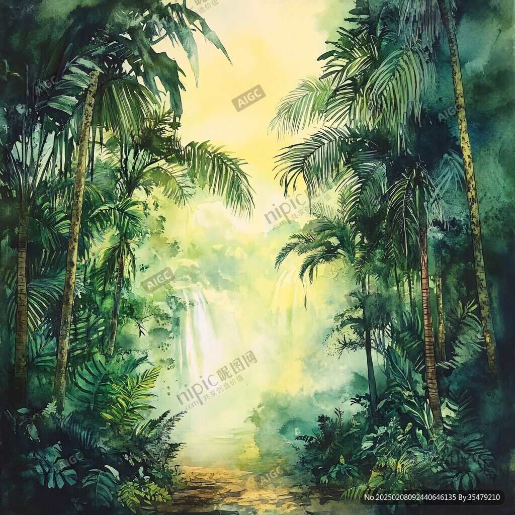 叢林風景畫