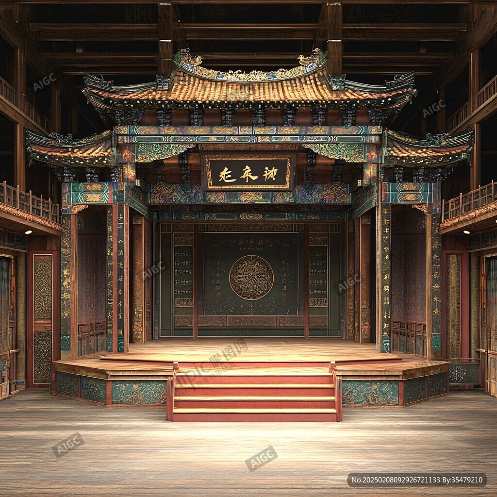 中式戲院戲臺戲園劇場