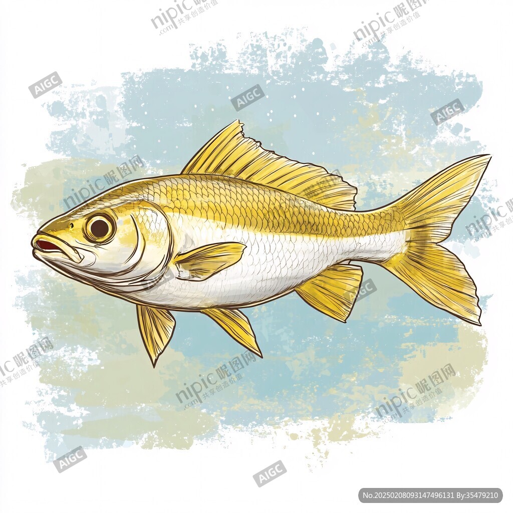野生魚插畫