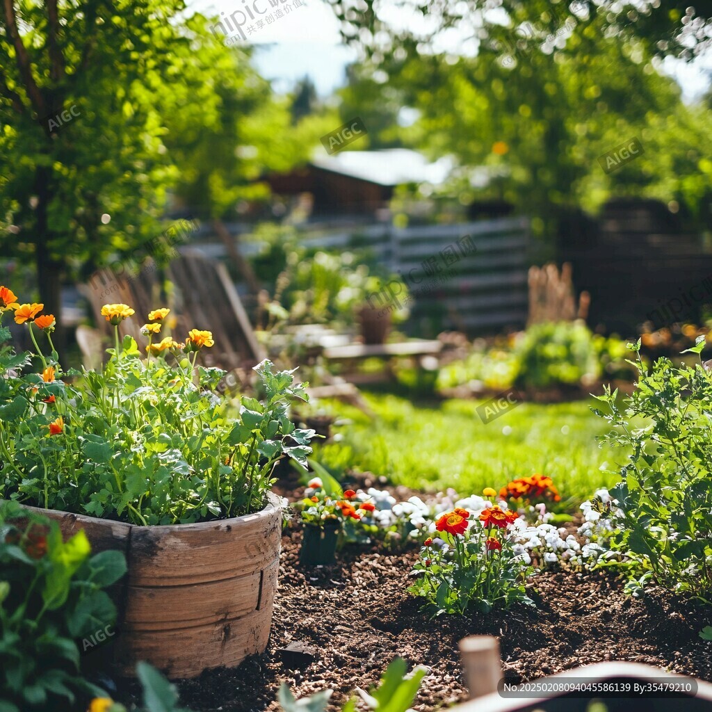帶菜地的小花園