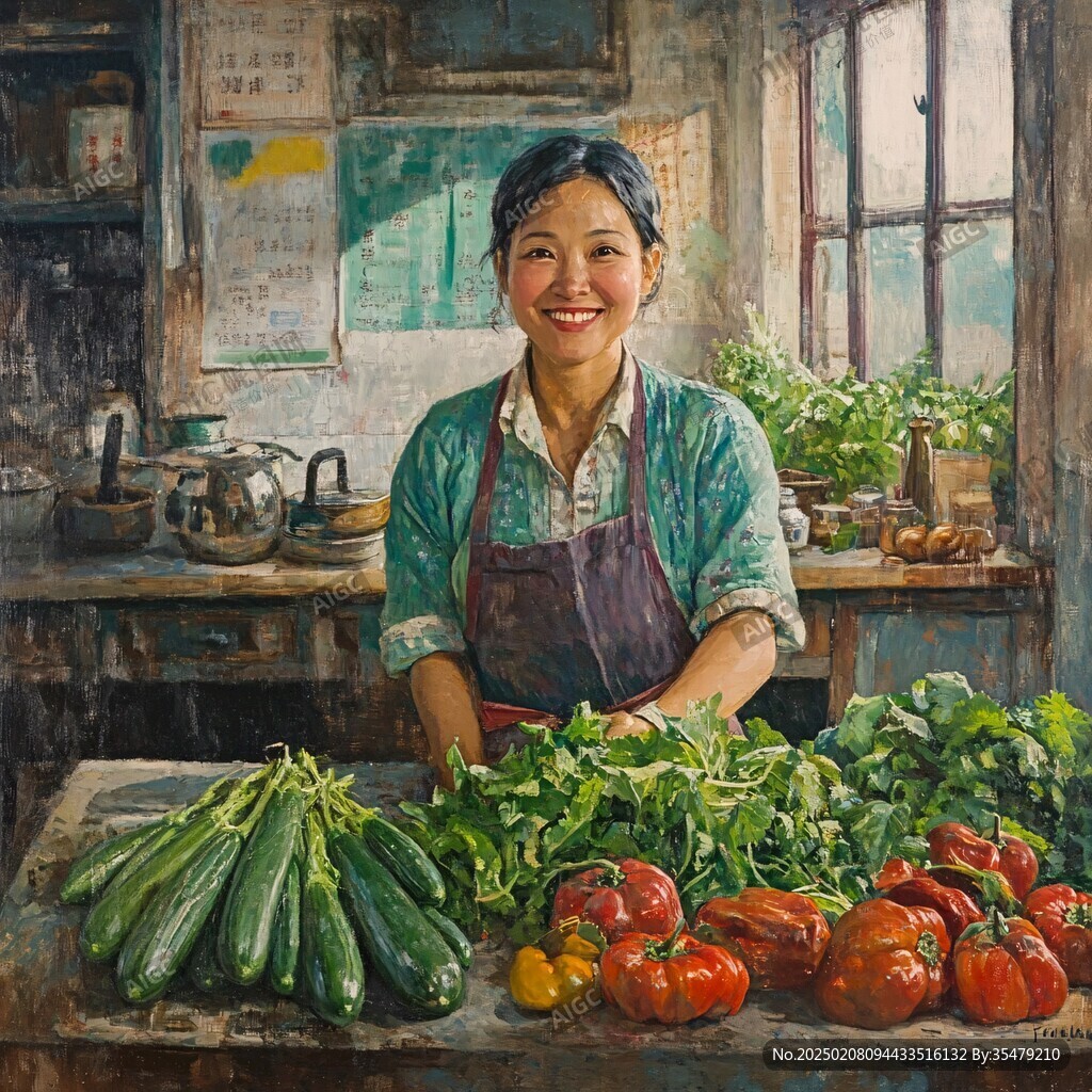 賣菜的女人