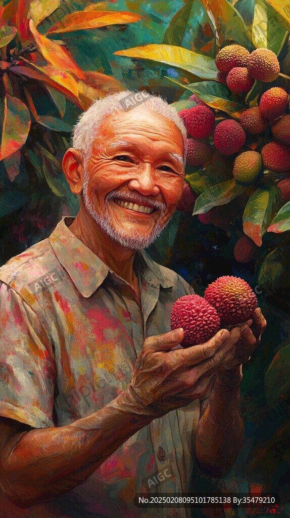 包裝插畫荔枝