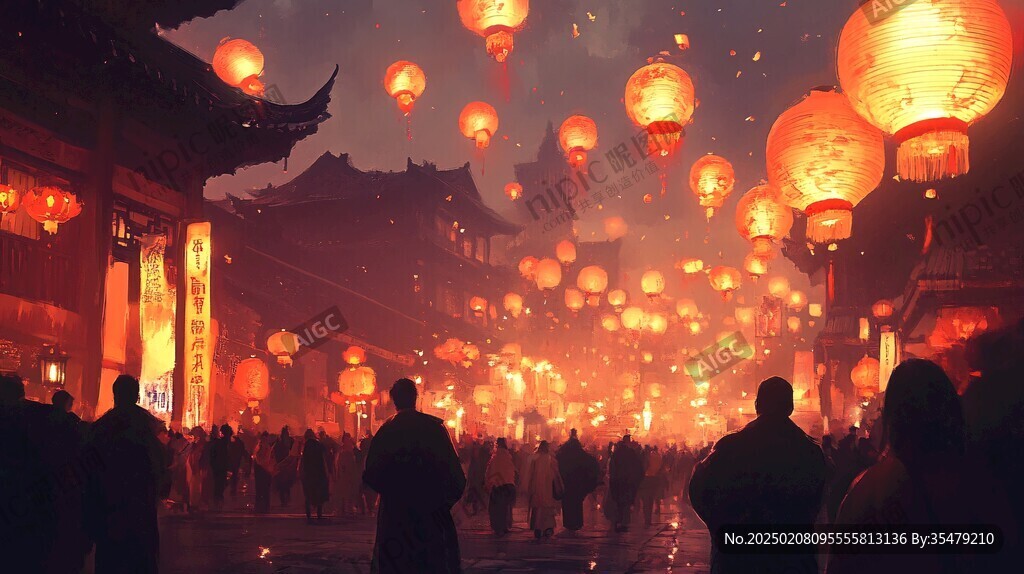 元宵節(jié)場(chǎng)景
