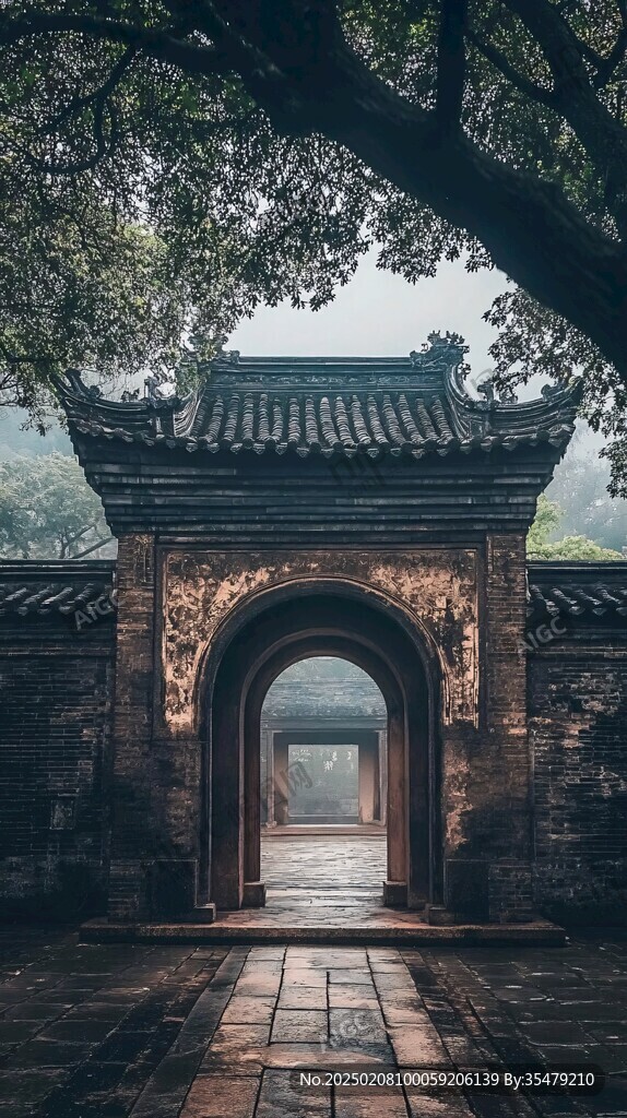 山門豎構圖