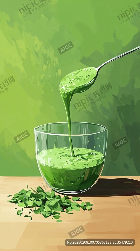 抹茶插畫