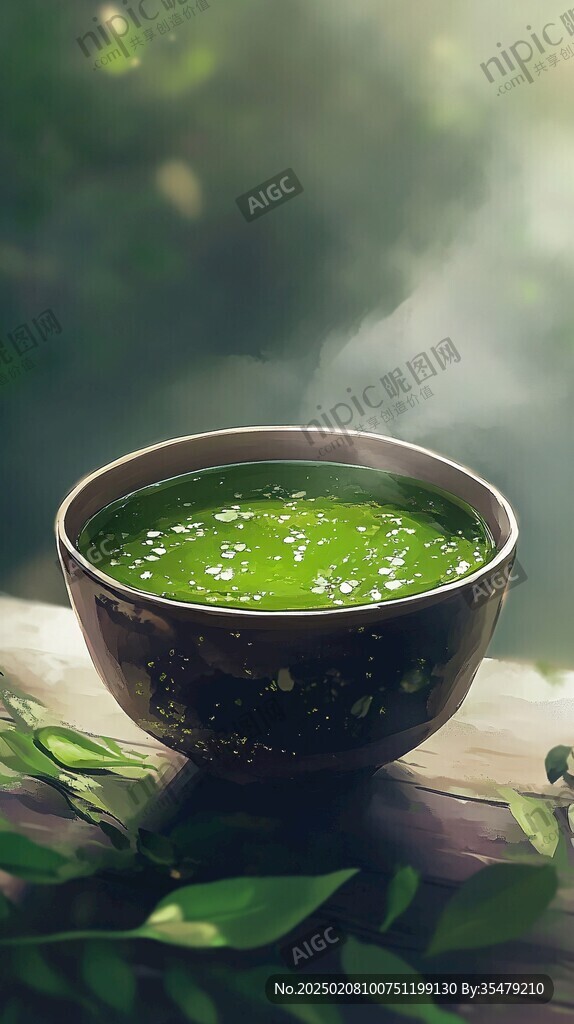抹茶插畫