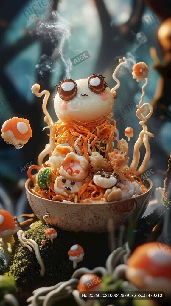 拽面海報(bào)插畫