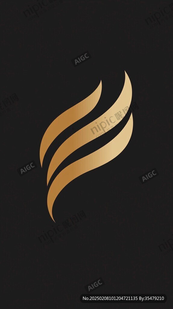 金色筆刷logo