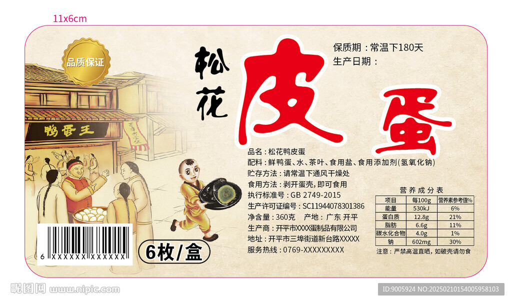 皮蛋貼紙