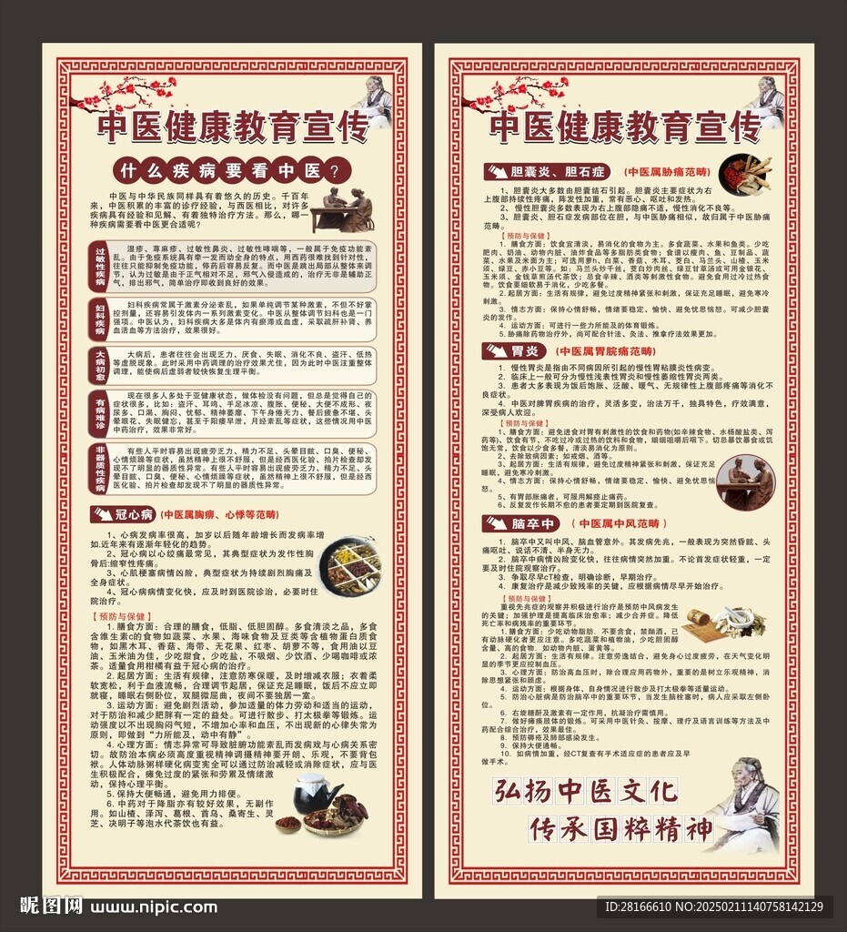 中醫(yī)健康知識展架
