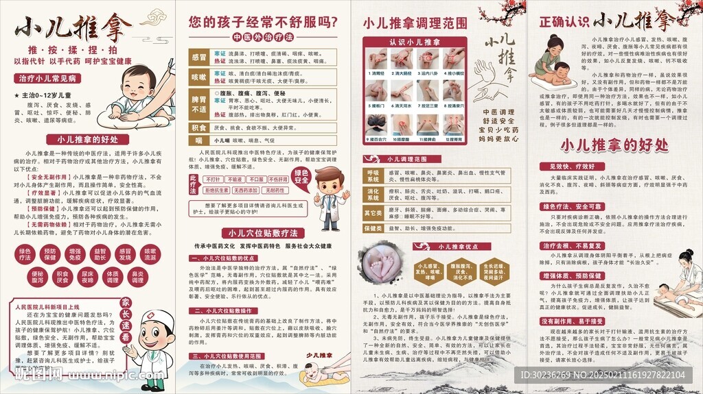 小兒推拿展架圖片