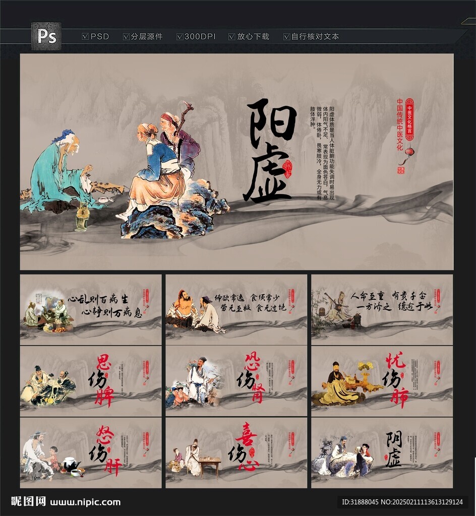 中醫養生展板