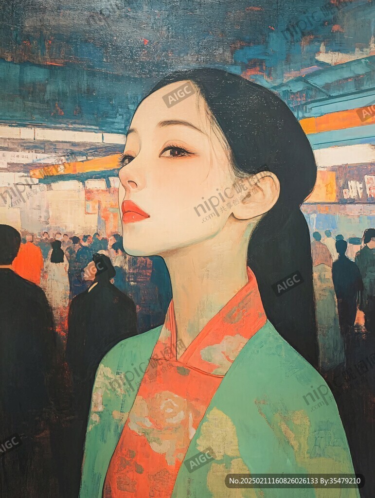 插畫人像