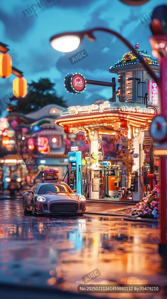 雨后街景美麗街景