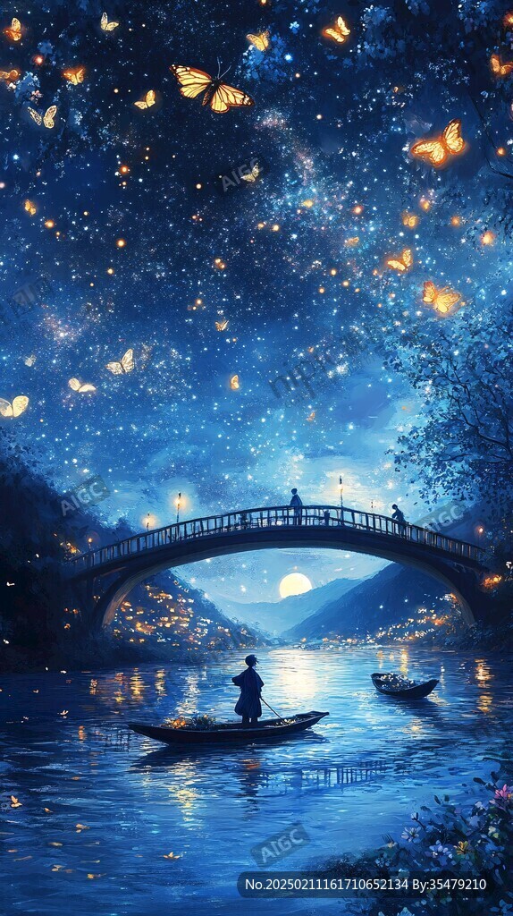星月河幻想插畫