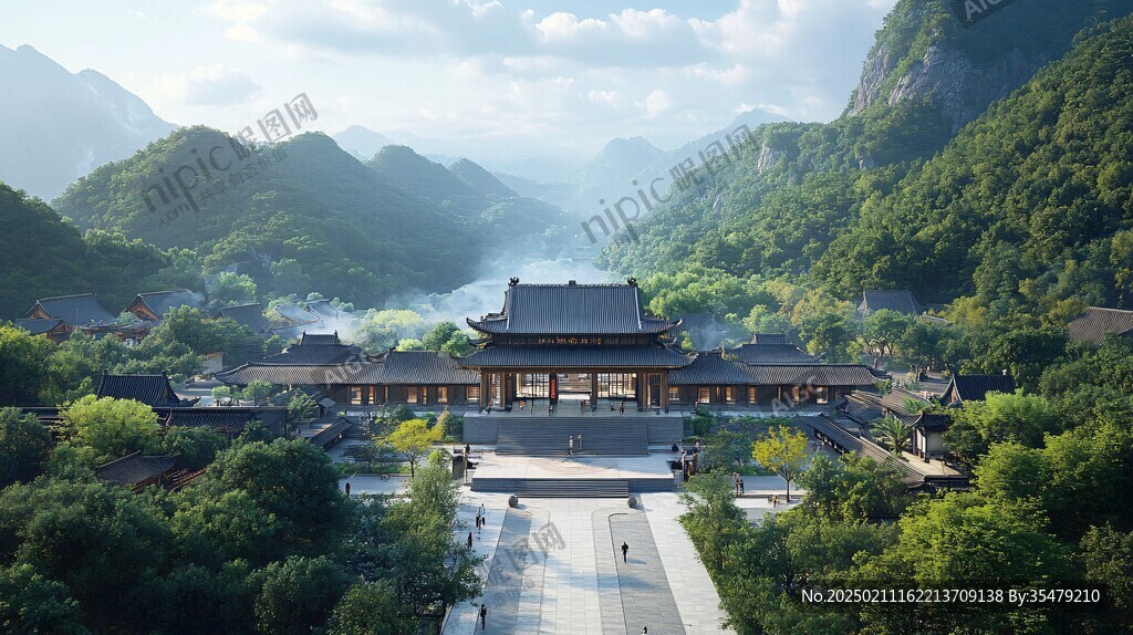 寺院效果圖