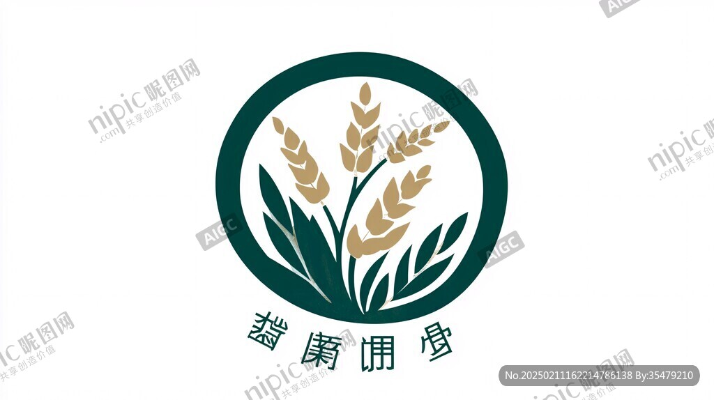 麥穗稻穗logo