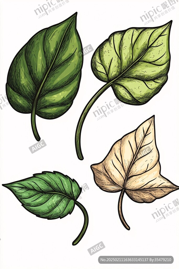 紅薯葉插畫
