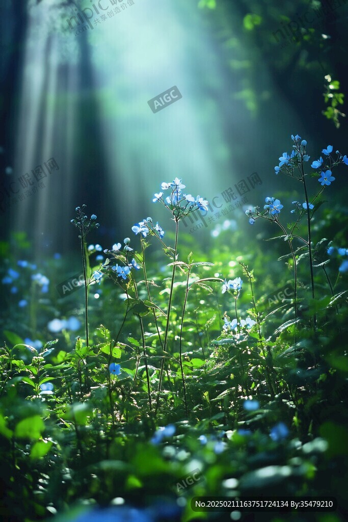 唯美逆光花朵