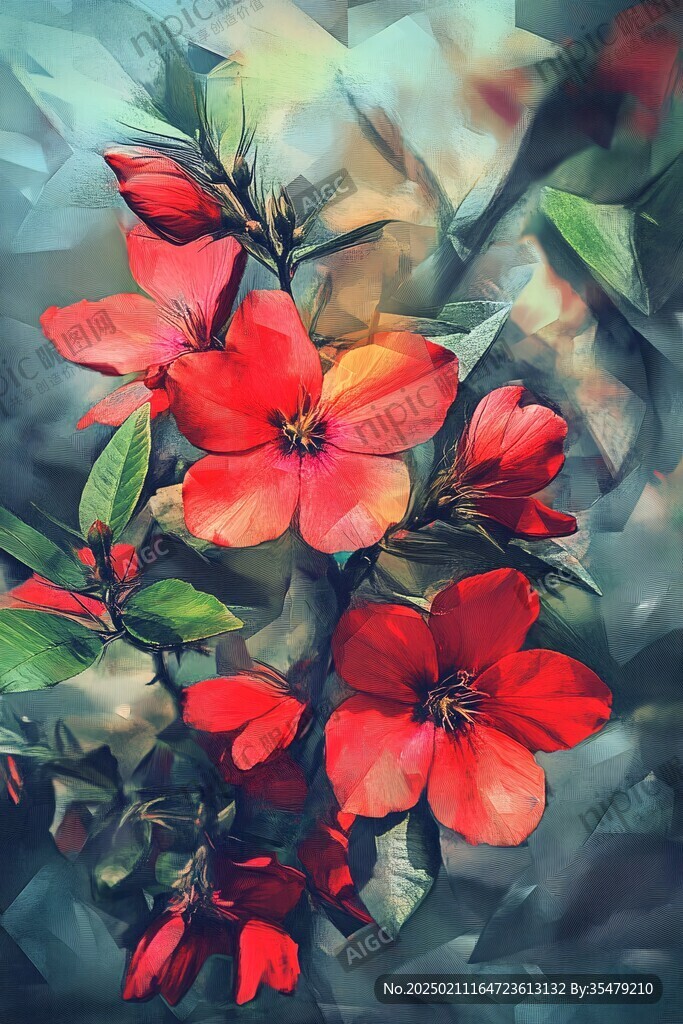 3d立體唯美花卉